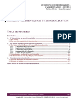 L'alimentation - Cours 2 - Alimentation Et Mondialisation