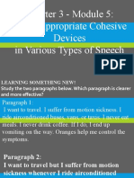 Quarter 3 Module 5 Cohesive Devices