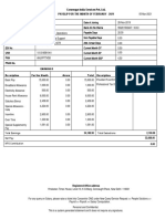 Convergys India Services Pvt. Ltd. Payslip For The Month of February - 2021