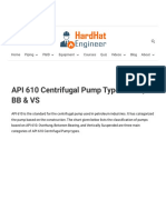 API 610 Centrifugal Pump Types - OH, BB & VS