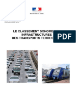 Le Classement Sonore Des Infrastructures Des Transports Terrestres