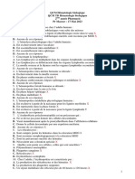 Simulation QCM HÃ© Matologie Biologique. 2AP. FMPR. PR Masrar 2022-2023 Version Corrigã© e