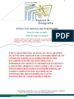 Modelo de Artigo Template Revista Espaço e Geografia (Modelo A Ser Seguido)