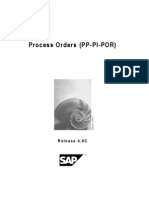 Sap PP Pi Process Orders