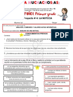 Español 1o Cuadernillo 7 ESPAÑOL La Noticia PDF