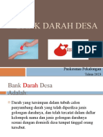 Pembentukan Bank Darah Desa