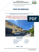 Estudio de Demanda I.E. Jose Carlos Mariategui