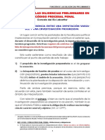 Apuntes Sobre La Función de Las Diligencias Preliminares en El Código Procesal Penal