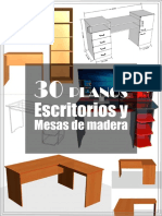 Una Guía Con 30 Planos para Hacer Escritorios y Mesas de MELAMINE