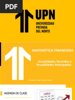 Sesión 5 - Anualidades Vencidas - Anualidades Anticipadas y Anualidades Diferidas