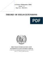 Theory of Field Extensions