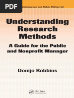 PUBLIC POLICY (Public Administration and Public Policy 149) Understanding Research Methods Intern