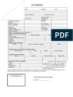 Employee Database Form