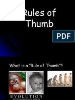 Rules of Thumb