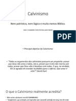 Calvinismo (Palestra, Por Pastor Rui)