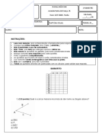 AVALIAÇÃO BIMESTRAL DE MATEMÁTICA - 2º Bimestre - 6º Ano - 2023