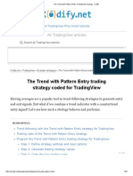 The Trend With Pattern Entry TradingView Strategy Kodify