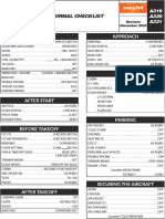 Airbus Checklist 2022 (Easyjet)