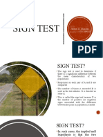 Sign Test and Wilcoxon