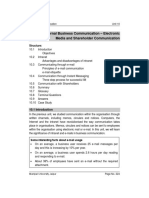 Unit 10 - IBC - Electronic Media and Shareholder Communication