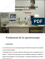 Spectrophotométrie D'absorption Atomique S.A.A.: LST Tacq