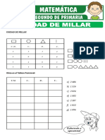 Unidad de Millar para Segundo de Primaria