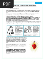 Ficha Religion 22 - 06 - 23 La Historia Del Sagrado Corazón de Jesús