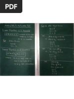 9, L-4, Linear Equations