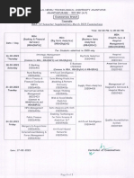 Timetebles For MBA IV Sem March 2023 Exams