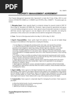 Property Management Agreement