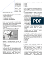 Lista de Exercícios - Biomas e Dominios Morfoclimáticos