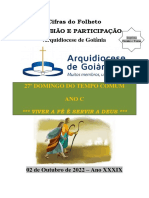 Cifras Do Folheto Comunhão E Participação Arquidiocese de Goiânia