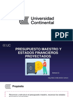 Semana 11 - 12 Presupuesto Maestro y EEFF Proyectado