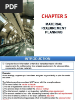 Chapter 5 - Material Requirement Planning