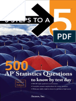 5 Steps To A 5 500 AP Statistics Questions To Know by Test Day, Second Edition 2nd Edition