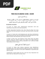 Doa Arafah 1444H