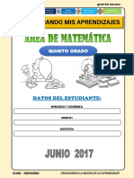 Matematica 5° Junio