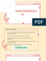 Business Analytics Introduction