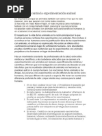 Argumentos Contra La Experimentación Animal