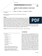 Single and Ensemble Classifiers For Defect Prediction in Sheet Metal Forming Under Variability