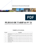 Pliego de Tarifas Nro 21 Version Actualizada 14-06-2023