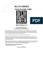 Delta Green : THE Role Playing Game