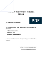 Cuaderno de Estudio de Fisiología. Tomo 3