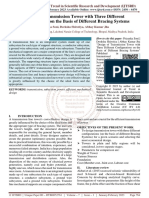 Design of Transmission Tower With Three Different Configurations On The Basis of Different Bracing Systems