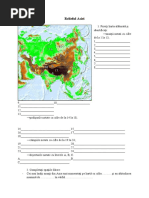 Relieful Asiei Fisa de Lucru