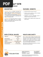 Houghton Cerfa Kleen 5378 Technical Datasheet