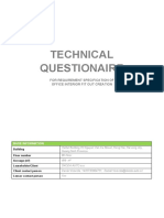 Technical Questionaire ŠKODA AUTO 8th Floor