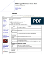 Linux Tutorial - GNU GDB Debugger Command Cheat Sheet