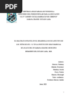 Proyecto de Investigación "Maltrato Infantil en El Desarrollo Socio Afectivo de Los Niños de 6to A"