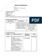 Actividad 1 - Sesión de Aprendizaje